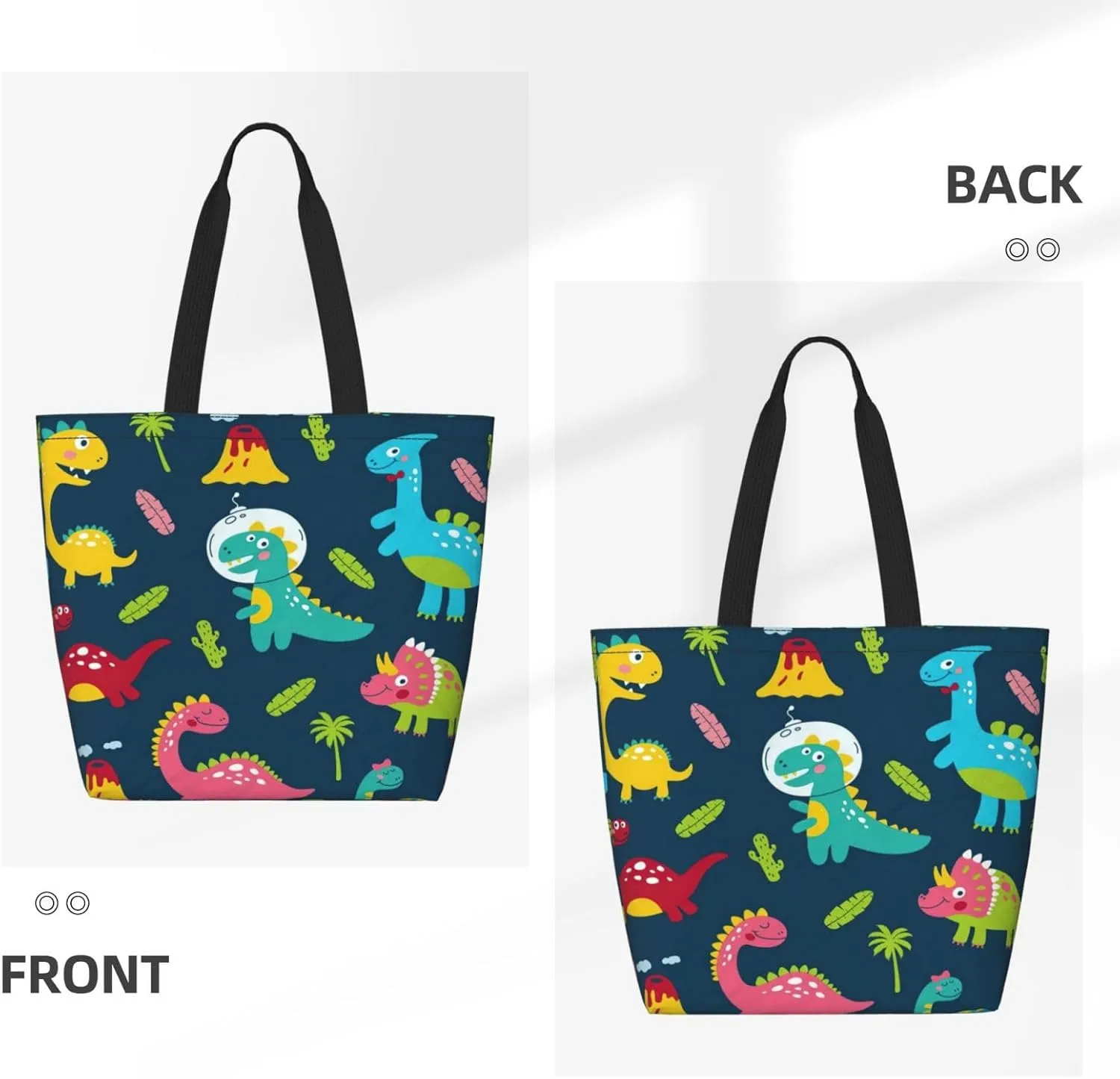 Reusable Shopping Tote Bag Women Casual Shoulder Handbag Multipurpose Portable Grocery Storage Bags