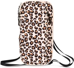 RFID Blocking Family Passport Holder, Leopard print styleMulti-functional Travel Document Organizer, for Women, Men, and Families