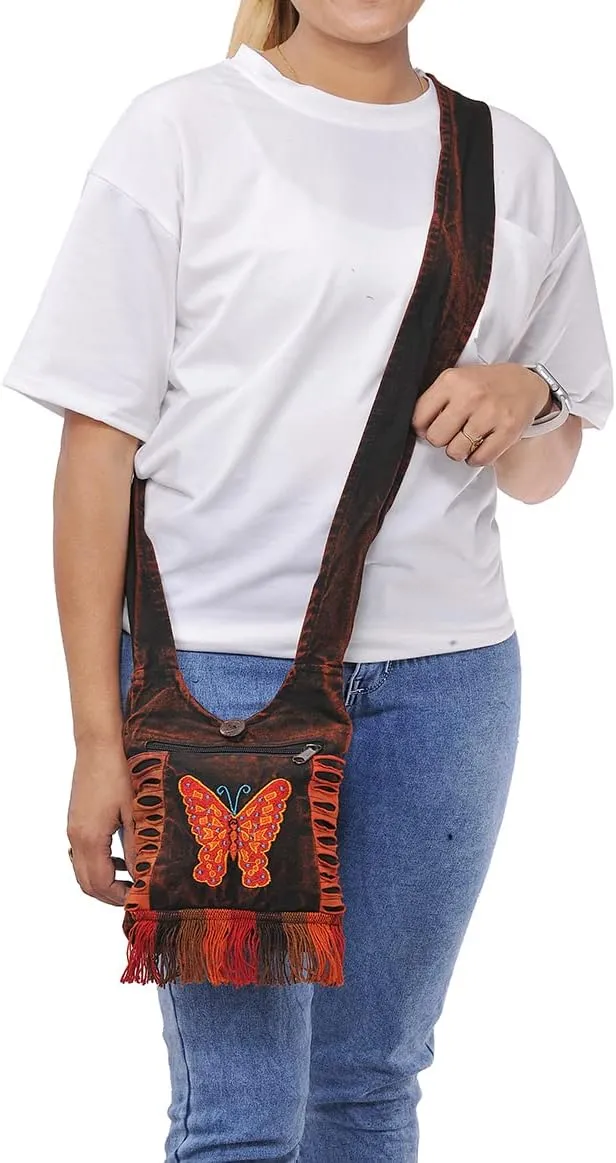 ROYAL The Collection Small Hippie Phone Purse Crossbody, Boho Travel Bag