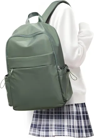 School Backpack for Women College Work Teen Backpack Bookbag Middle High School Bag Girls Boys Backpacks Men Casual Daypack Backpacks with Laptop Compartment Green Mochilas para Mujer