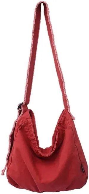 Sling Purses for Office Study Shopping Travel Y2k Aesthetic Grunge Bag Hobo Boho Hippie Crossbody Bags