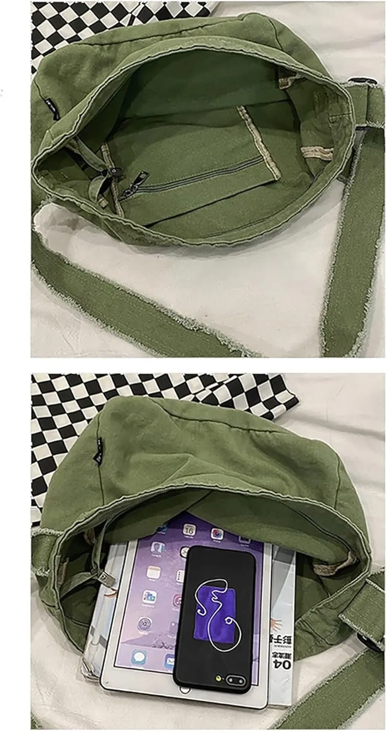 Sling Purses for Office Study Shopping Travel Y2k Aesthetic Grunge Bag Hobo Boho Hippie Crossbody Bags