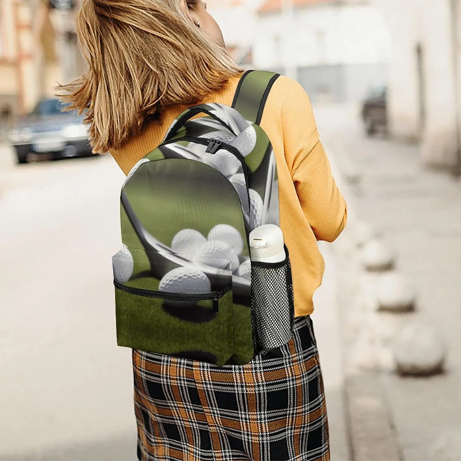 Small Backpacks Personalized Ball Game Printing Travel Bag Lightweight Travel Backpack For Women Men