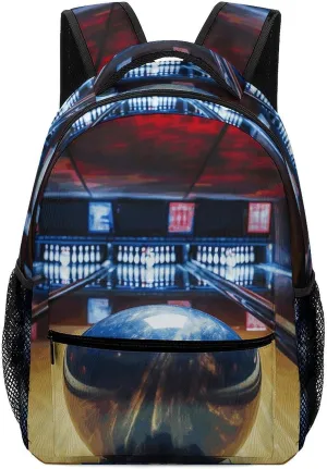 Small Backpacks Personalized Bowling Printing Travel Bag Lightweight Travel Backpack For Women Men