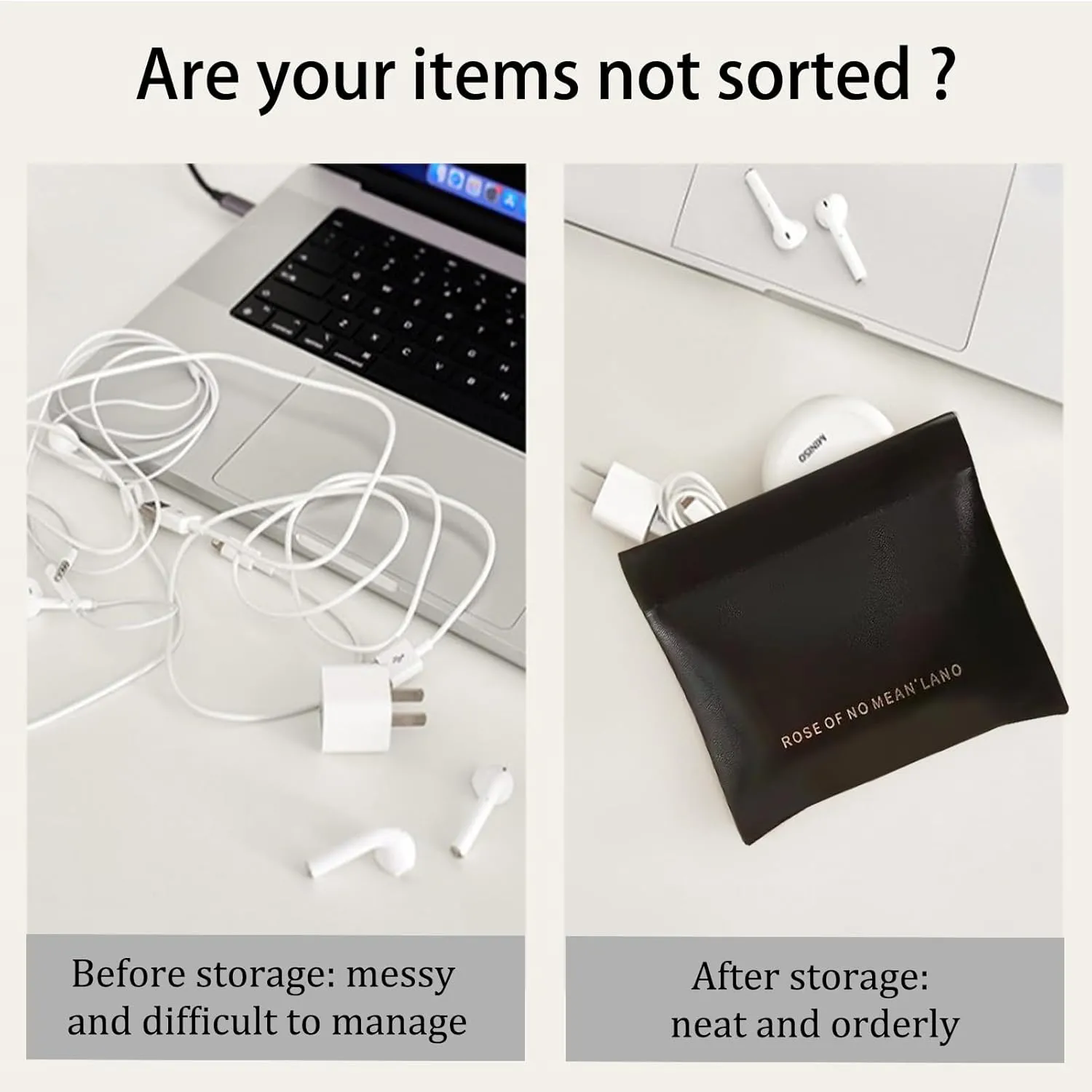 Small Purse Makeup Bag for Women,Elastic Open Close Storage Bag Mini Travel Storage Bag,Waterproof Organizer Pouch for Lipstick Cosmetics Headphones Jewelry,3 Pieces,Black