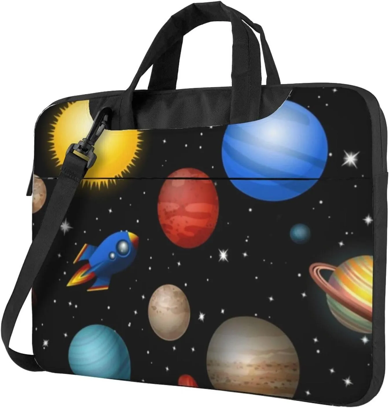 Space Galaxy Modern 13-15.6 Inch Laptop Bag For Man And Women, Computer Messenger Bag, Trendy Shoulder Strap Design