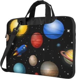 Space Galaxy Modern 13-15.6 Inch Laptop Bag For Man And Women, Computer Messenger Bag, Trendy Shoulder Strap Design