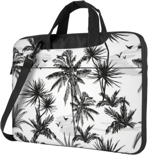 Summer Beach Palm Trees Modern 13-15.6 Inch Laptop Bag For Man And Women, Computer Messenger Bag, Trendy Shoulder Strap Design