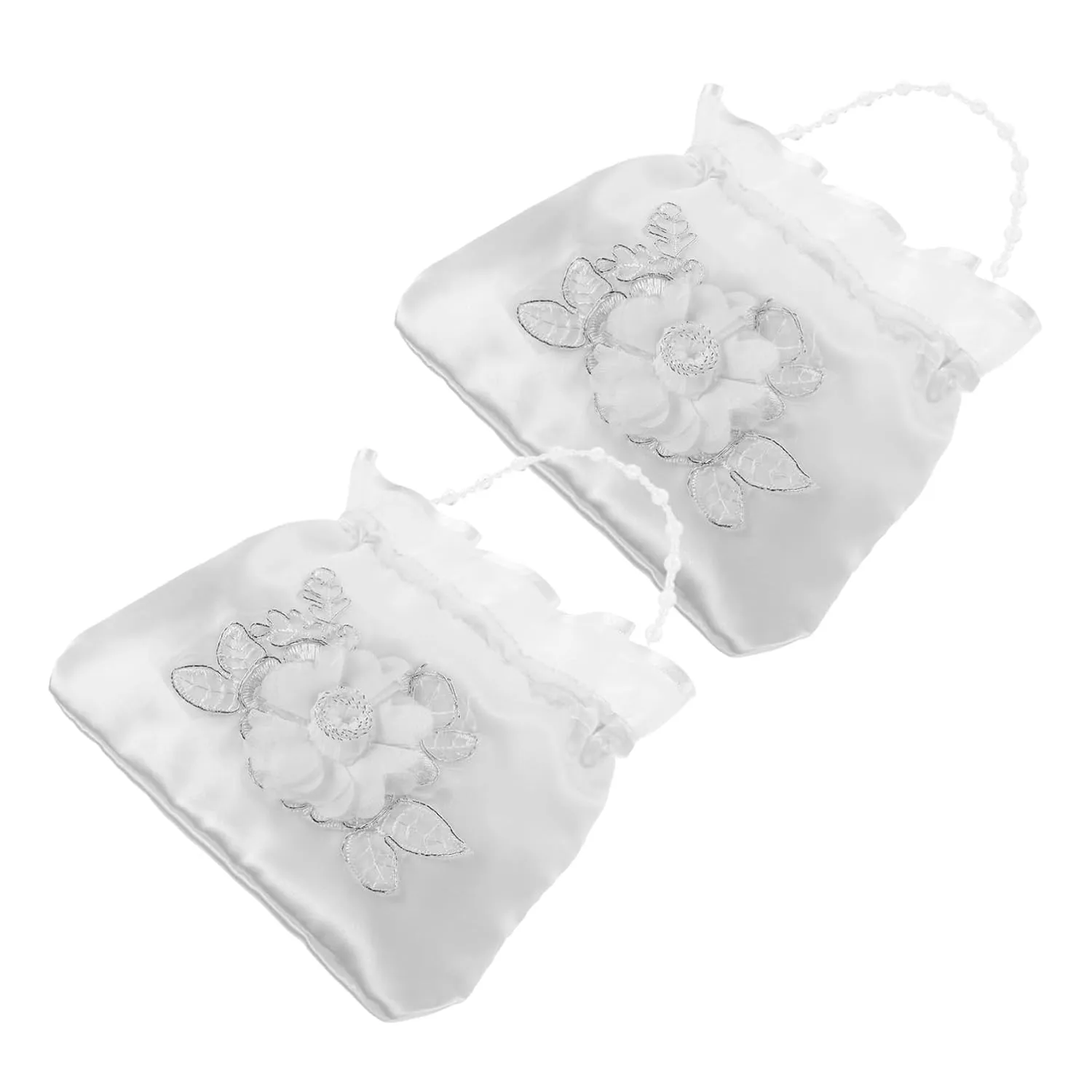 SUPVOX Bridal Bag Set 2pcs Bridal Clutch Purse Wedding Purse for Bride for Wedding Day