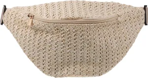 TENDYCOCO 1pc Straw Shoulder Chest Bag Simulation Straw Chest Bag Storage Bag Shopping Plastic European and American