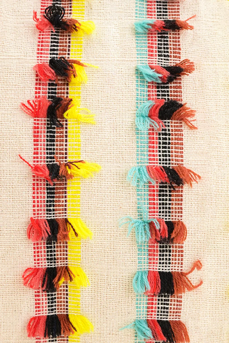 Textured Tapestry Tote Bag
