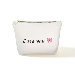 Travel makeup bags Makeup Bags For Women Toiletry Bags Love you Girlfriends Makeup Pouch Perfect Gifts For Women's Holiday
