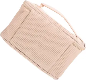 Travel Toiletry Bag for Women Makeup Bag Organizer Pu Leather Large Capacity Travel Makeup Case