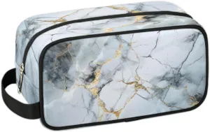 Travel Toiletry Bag for Women Men Classic Marble Design Hanging Cosmetic Bag Waterproof Makeup Bag for Shaving Makeup Toothbrush & Travel Essentials