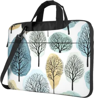 Trees Modern 13-15.6 Inch Laptop Bag For Man And Women, Computer Messenger Bag, Trendy Shoulder Strap Design