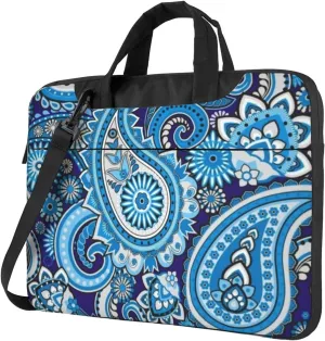 Tribal Paisley Print Modern 13-15.6 Inch Laptop Bag For Man And Women, Computer Messenger Bag, Trendy Shoulder Strap Design