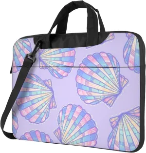 Vector Pattern Shells Pearl Modern 13-15.6 Inch Laptop Bag For Man And Women, Computer Messenger Bag, Trendy Shoulder Strap Design