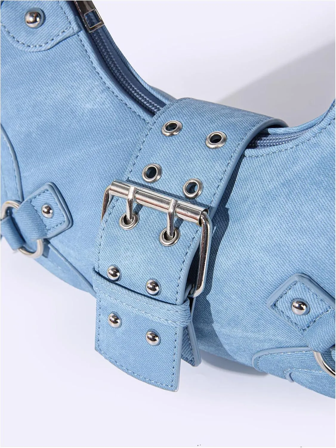 Verdusa Women's Studded PU Leather Clutch Shoulder Tote Handbag Adjustable Strap Boho Bags