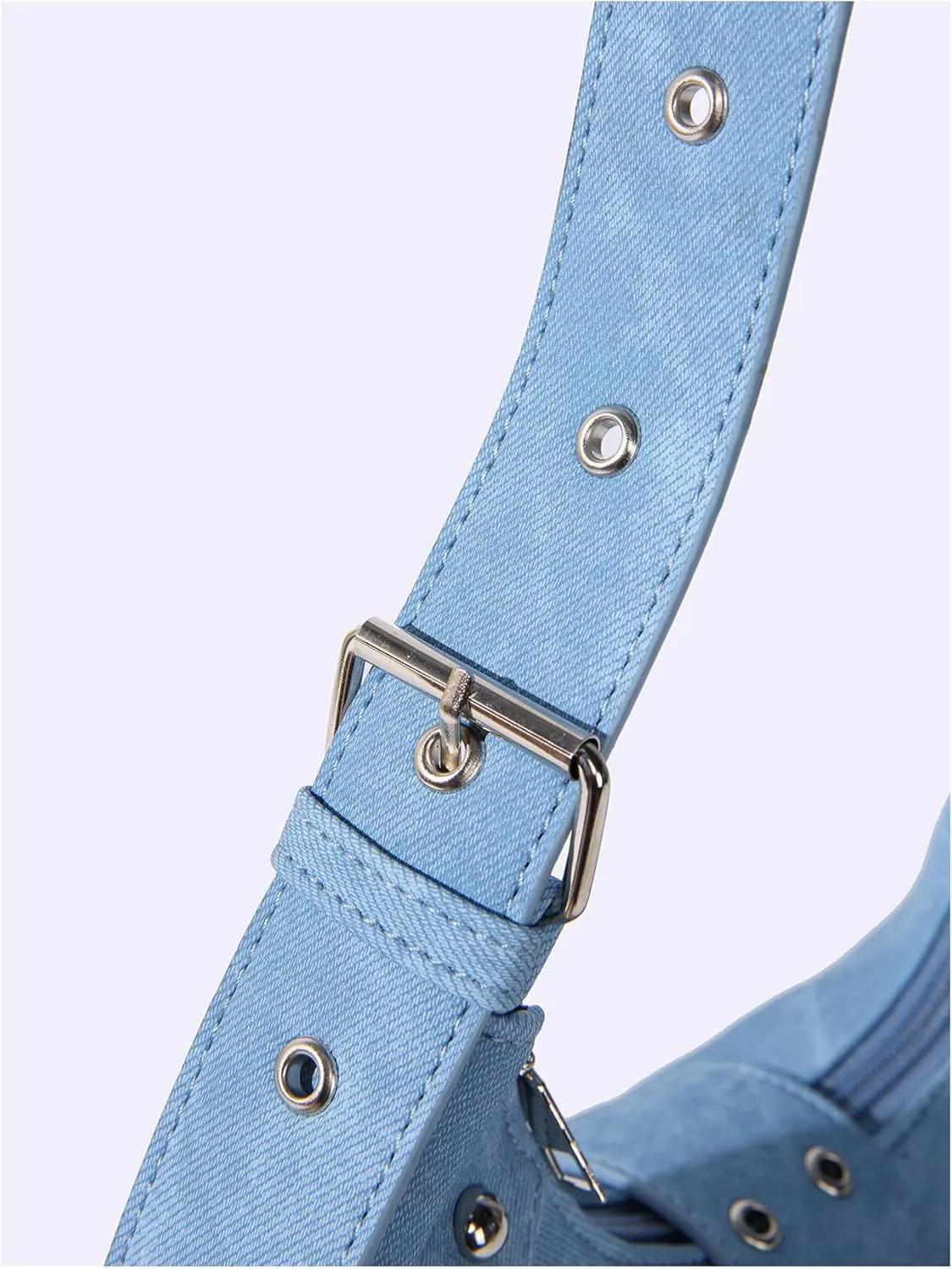 Verdusa Women's Studded PU Leather Clutch Shoulder Tote Handbag Adjustable Strap Boho Bags