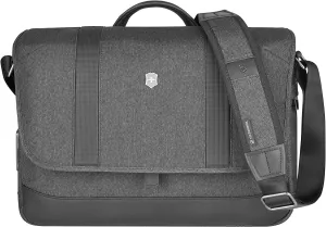 Victorinox Architecture Urban2 Messenger - Modern Computer Bag to Carry Laptop & Tablet - Professional Shoulder Bag - Perfect Travel Bag - 13 Liters, Gray