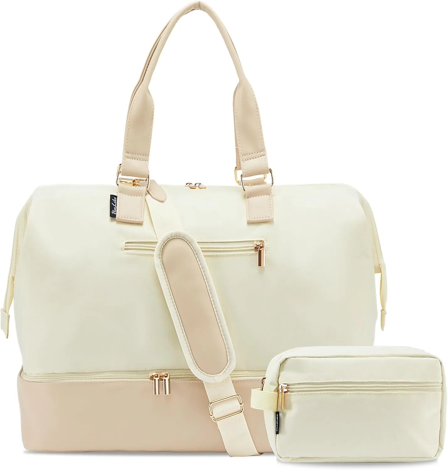 Weekender Bags for Women, Large Travel Duffel Bag with Shoes Compartment, Carry On Overnight Tote Bags with Toiletry Bags, Hospital Bags for Labor and Delivery