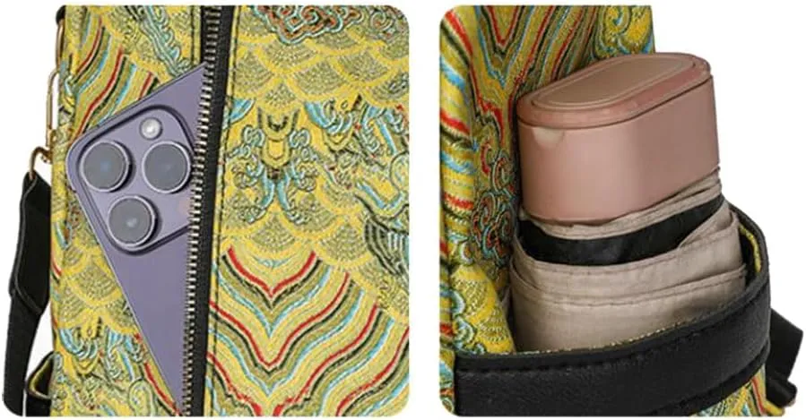 Women Backpack Purse Anti Theft Shoulder Bag PU Leather Travel Backpacks Portable Shoulder Bags for Daypack Travel (Yellow)