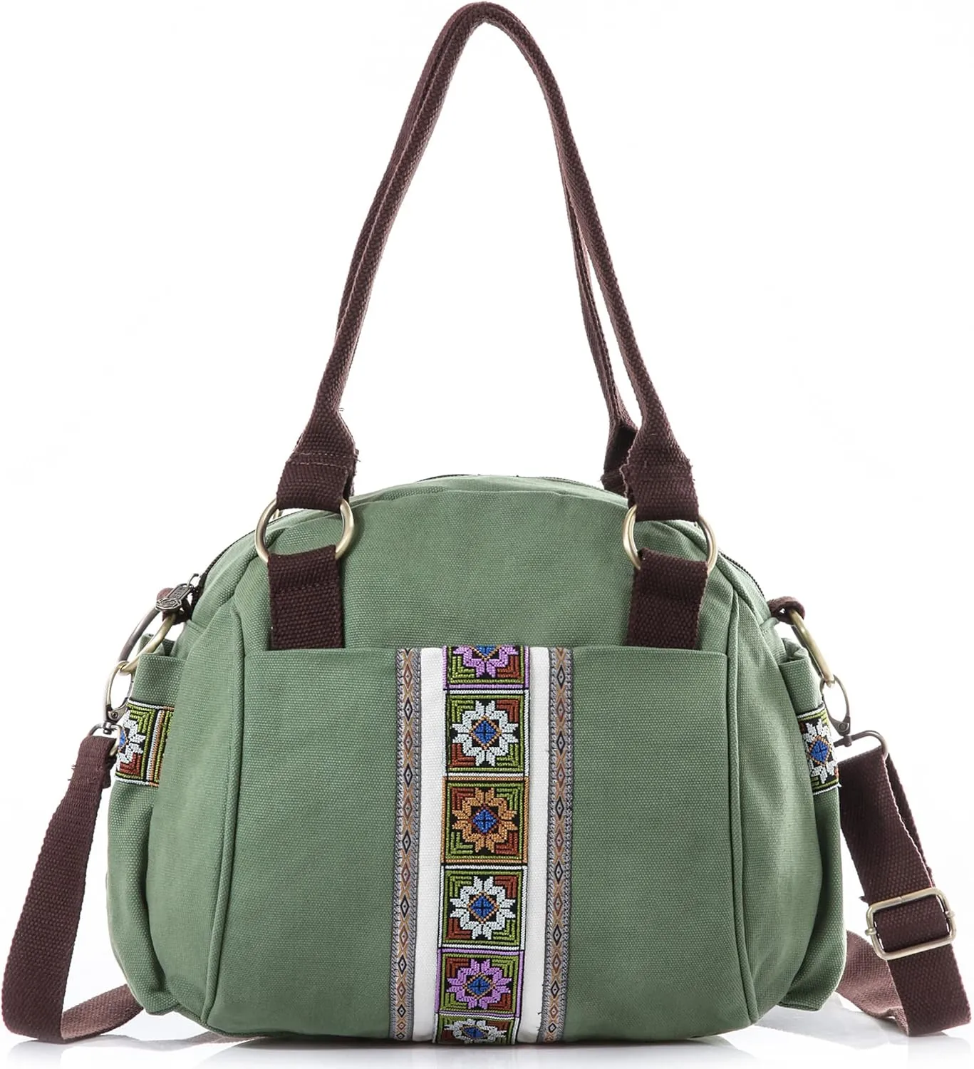 Women Canvas Top-Handle Handbag, Vintage Heavy-duty Crossbody Bag Tote Handbag