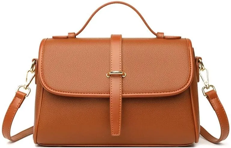 Women Handbags Shoulder Bags, Satchel Tote Bag, Fashion Luxury Design Shoulder Bag Woman Simple Texture Leather Stitching Messenger Square Bags Trendy Handy Wrist Bag ( Color : Yellow Shoulder Bag )