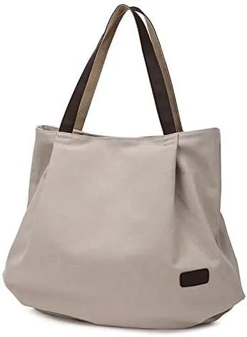 Women Shoulder Bag Retro Fashion Casual Canvas Vintage Casual Shoulder Bags Handbags Bulk Hobo Tote Bags
