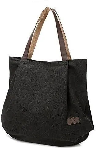 Women Shoulder Bag Retro Fashion Casual Canvas Vintage Casual Shoulder Bags Handbags Bulk Hobo Tote Bags