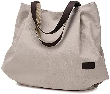 Women Shoulder Bag Retro Fashion Casual Canvas Vintage Casual Shoulder Bags Handbags Bulk Hobo Tote Bags