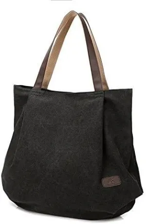 Women Shoulder Bag Retro Fashion Casual Canvas Vintage Casual Shoulder Bags Handbags Bulk Hobo Tote Bags