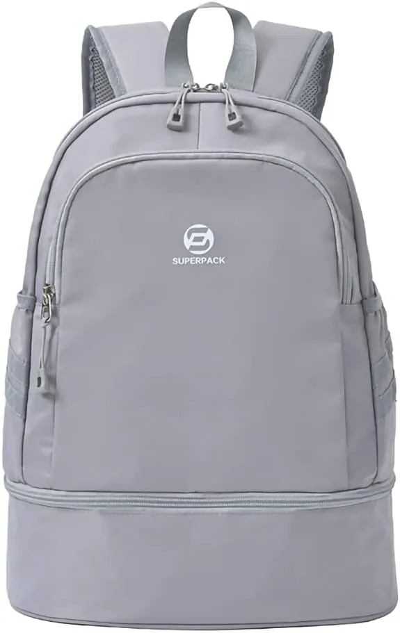 Women Sports Backpack Gym Bag with Shoe Compartment Wet Pocket Travel Backpacks