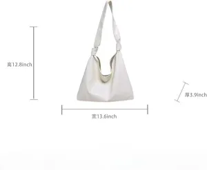 Women's Shoulder Bags Vegan Leather Hobo Bags Casual Handbags Women's Single Shoulder Travel Wallet