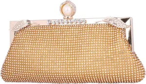 Womens Sparkly Crystal Evening Party Clutch Wedding Bridal Wallet Handy Bag