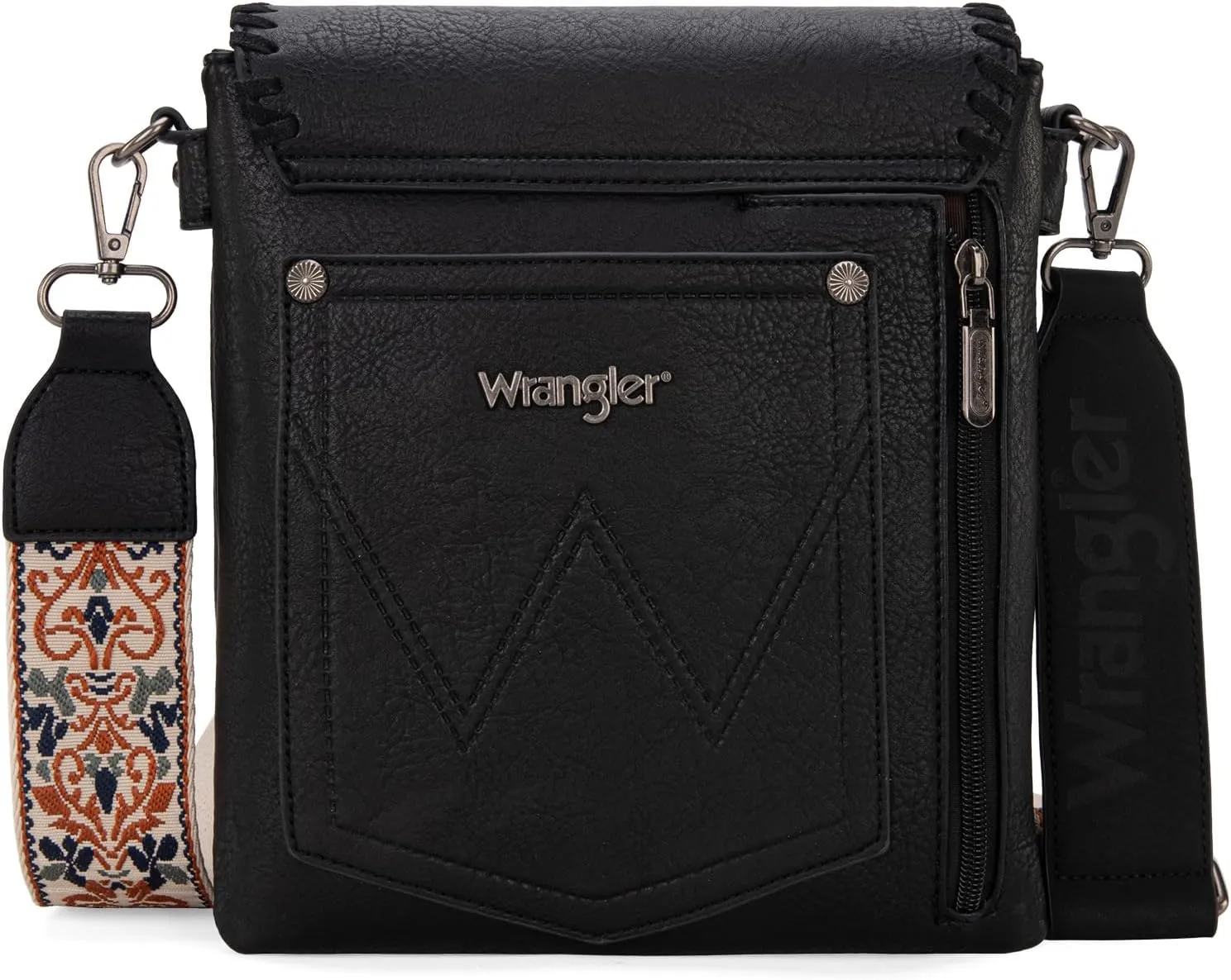 Wrangler Crossbody Bags for Women Vintage Hand Woven Shoulder Purse