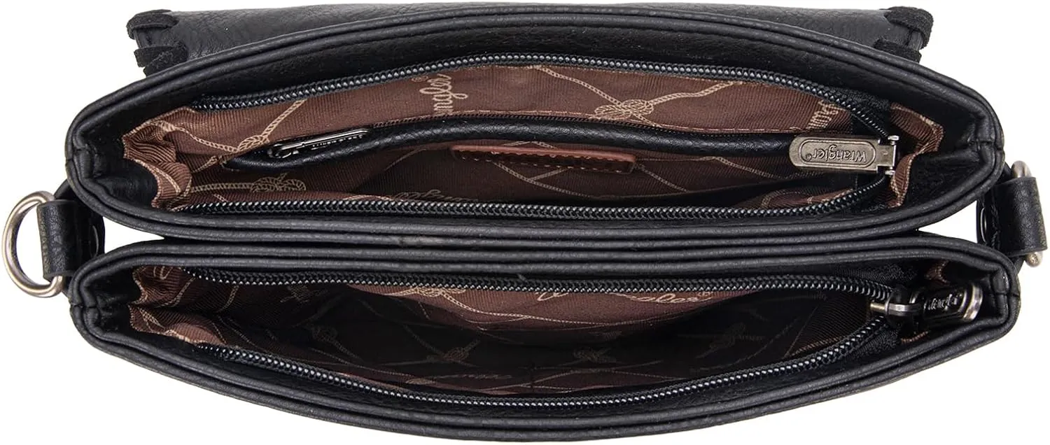 Wrangler Crossbody Bags for Women Vintage Hand Woven Shoulder Purse