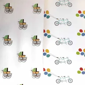 Wrapping Paper <br> New Crib & Balloon <br> <span style="font-size: 10px;">Set of 4 Sheets</span>