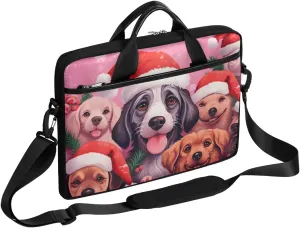 Xmas Modern Laptop Shoulder Bag Tablet Computer Notebook Sleeve Messenger Bags Carrying Case with Strap Briefcase Tote for 14 15 in Laptops