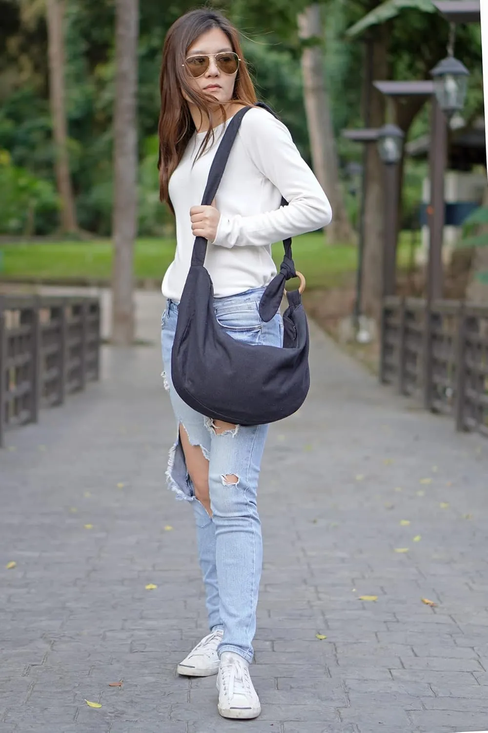 YOUR COZY Women's Crossbody Handbags Hippie bag Hobo Bags for Women Shoulder Sling Bag Hippie Tote Bag Hippie Purse
